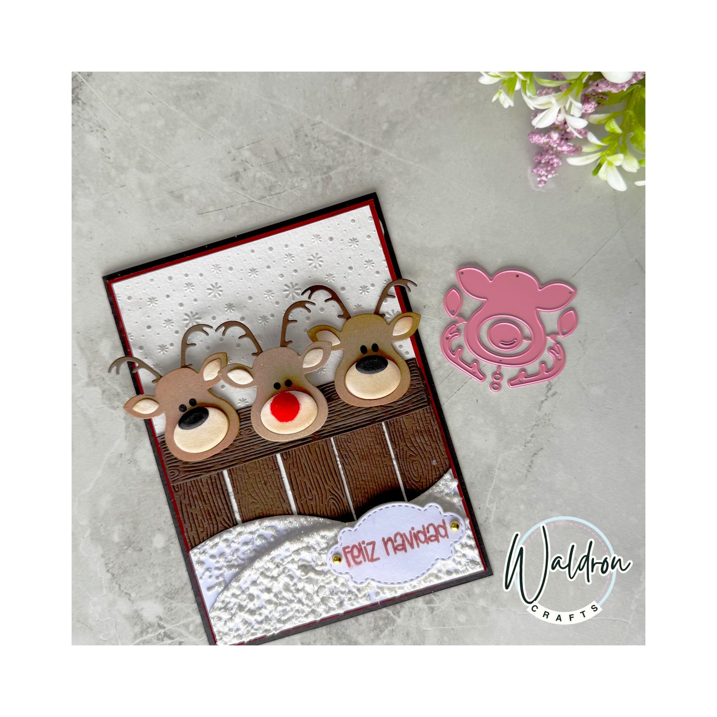 Troquel Reno Navideño