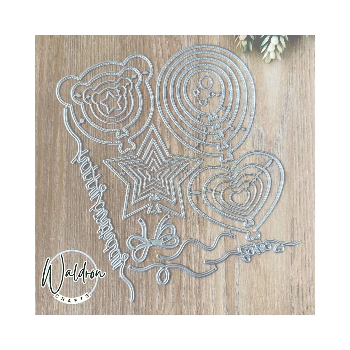 Troquel balloons 4 figures