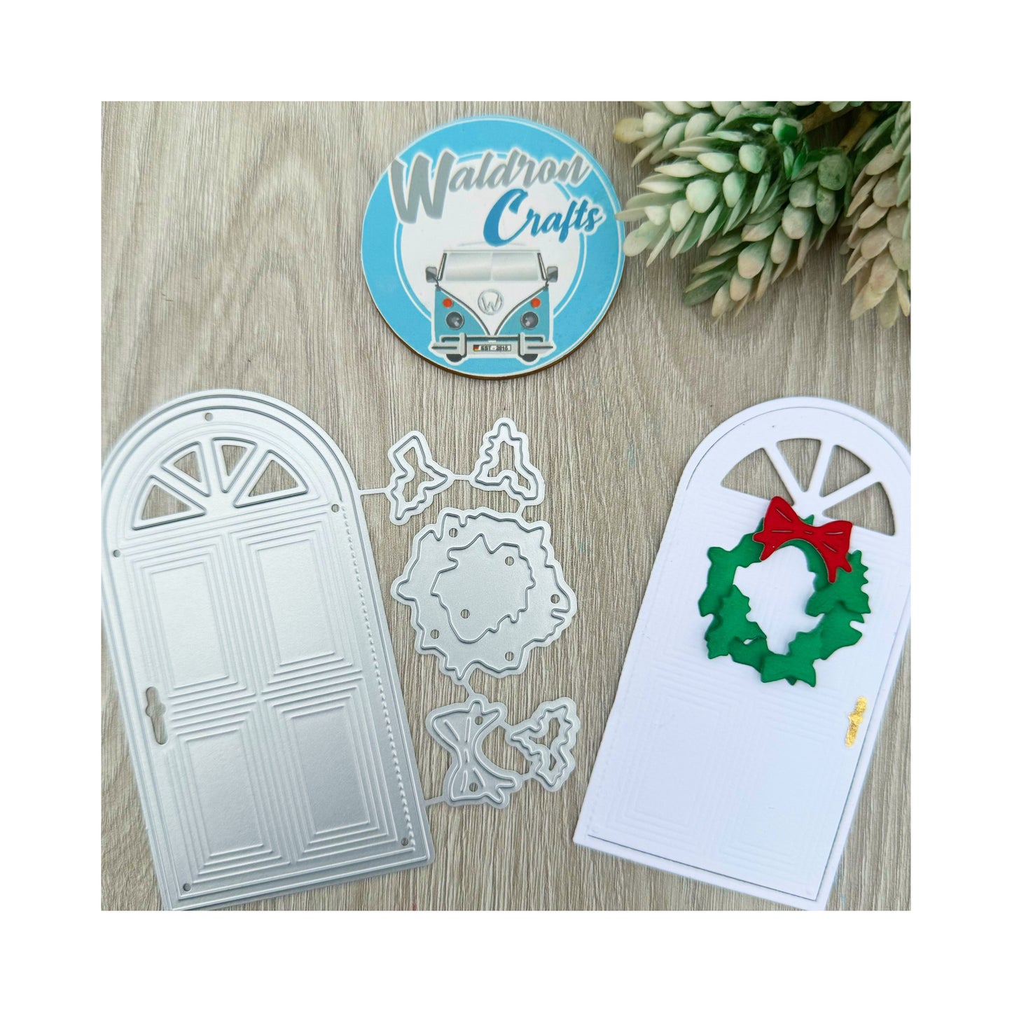 Troquel Door + Christmas Crown