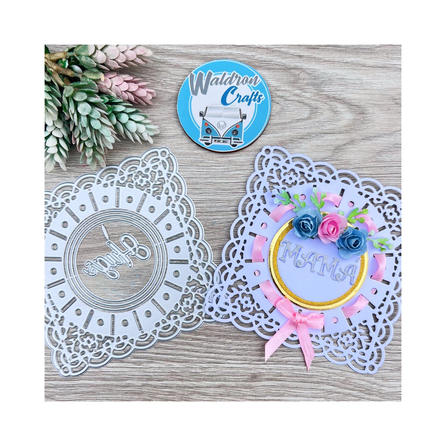 Troquel Blonda Cuadrada Pasacinta