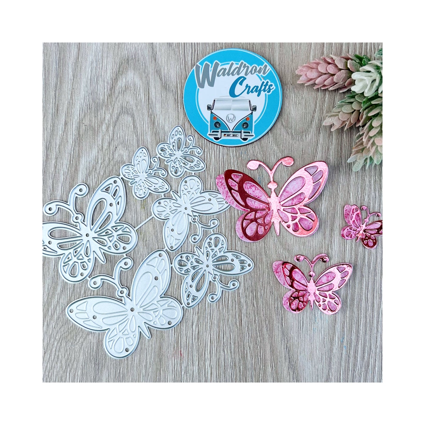 Troquel Mariposas 6 pcs