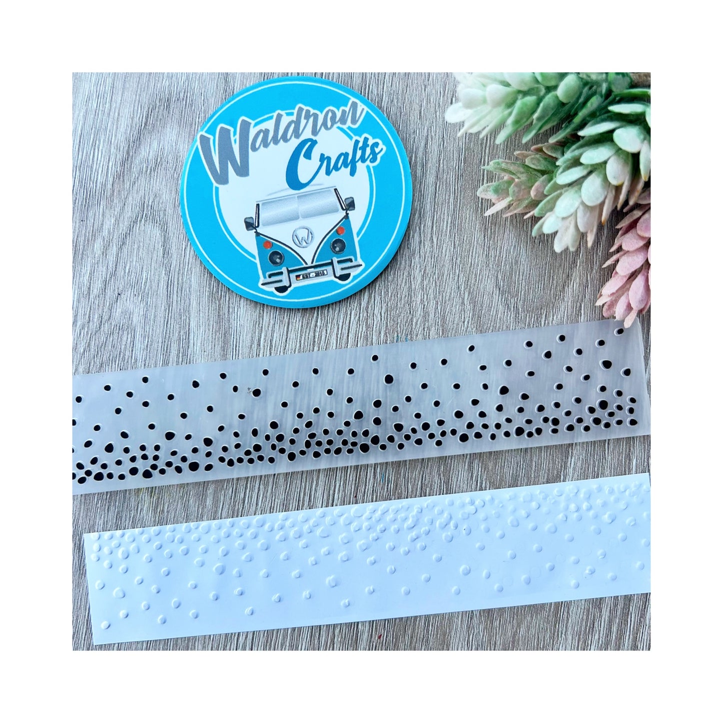 Embossing Folder Border Dots
