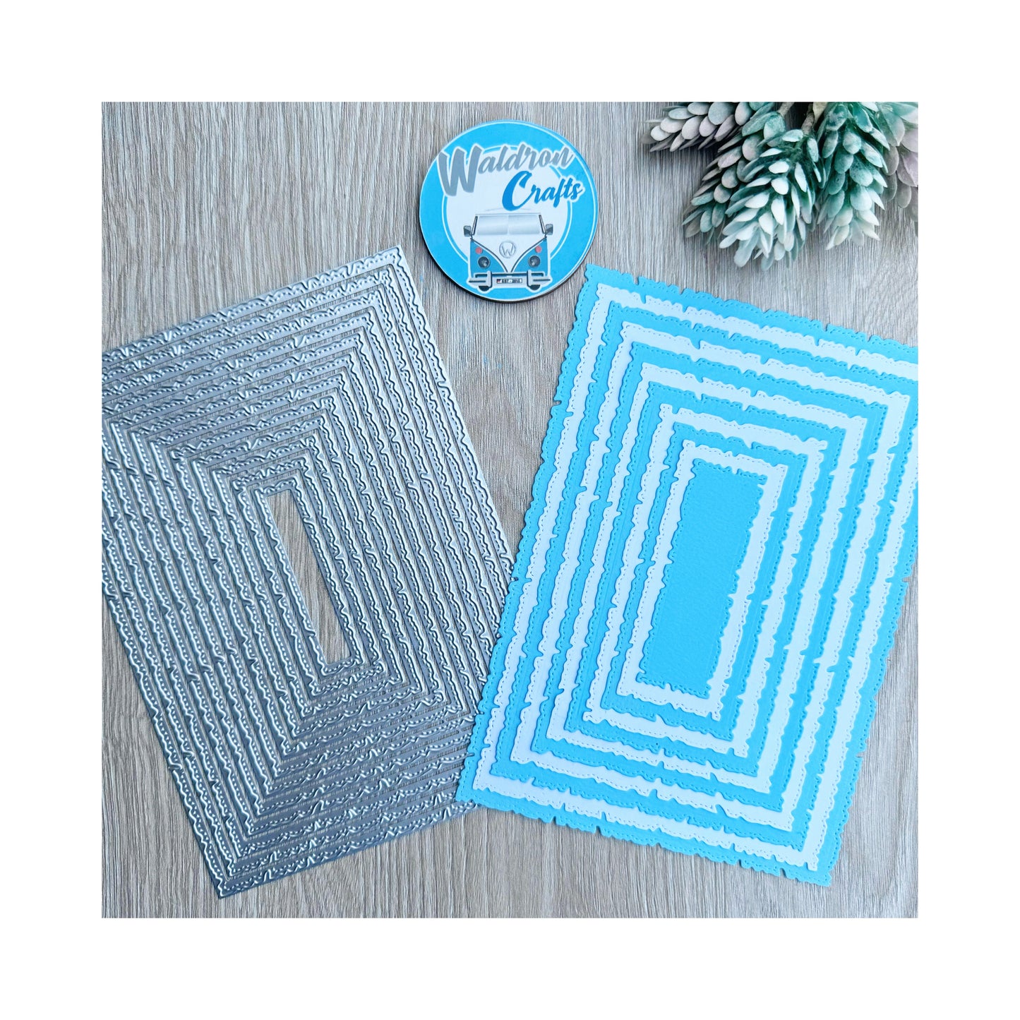 Troquel Rectangles Vintage Set X 11