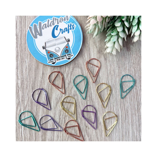 Colored clips 12 pcs
