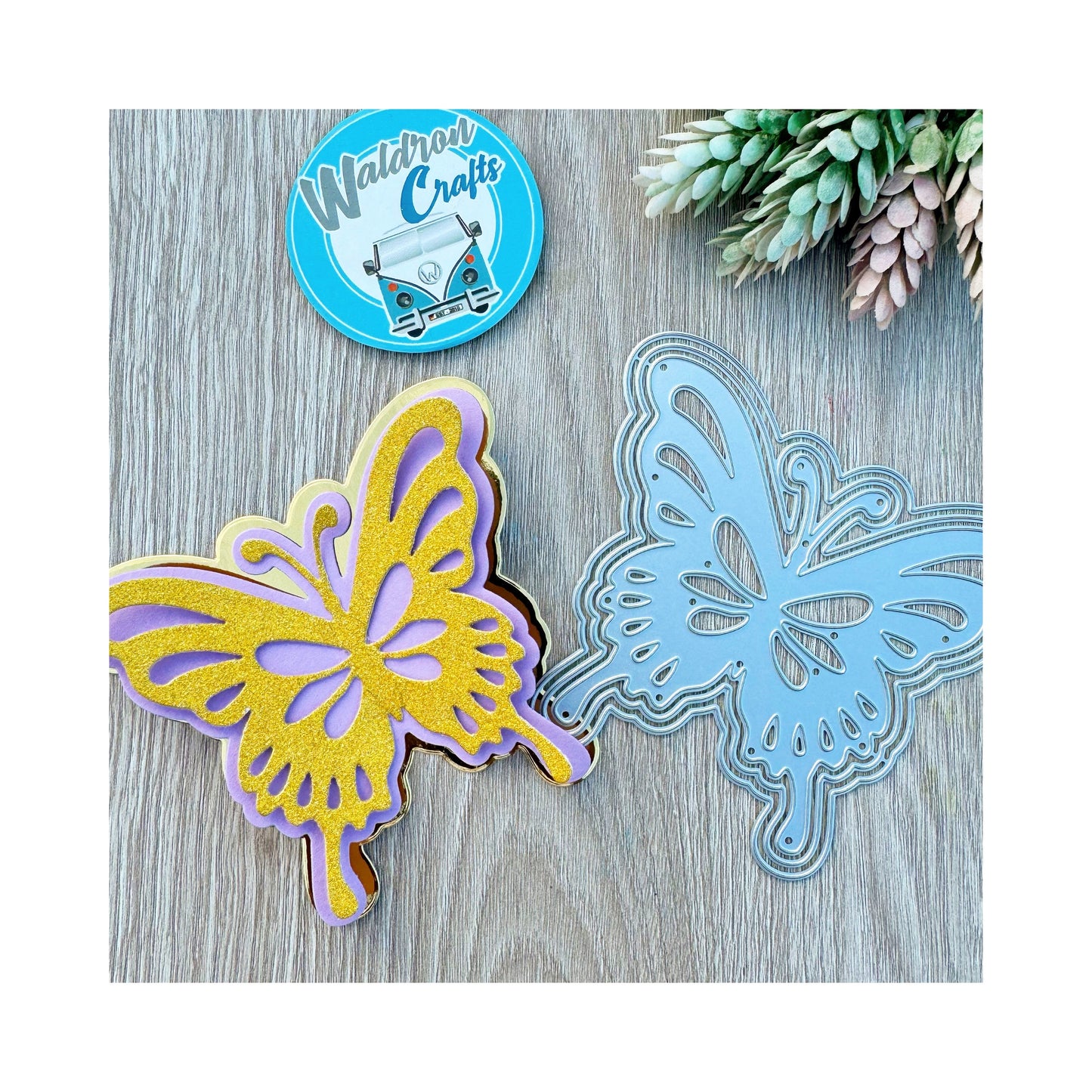 Troquel Mariposa Doble Fondo