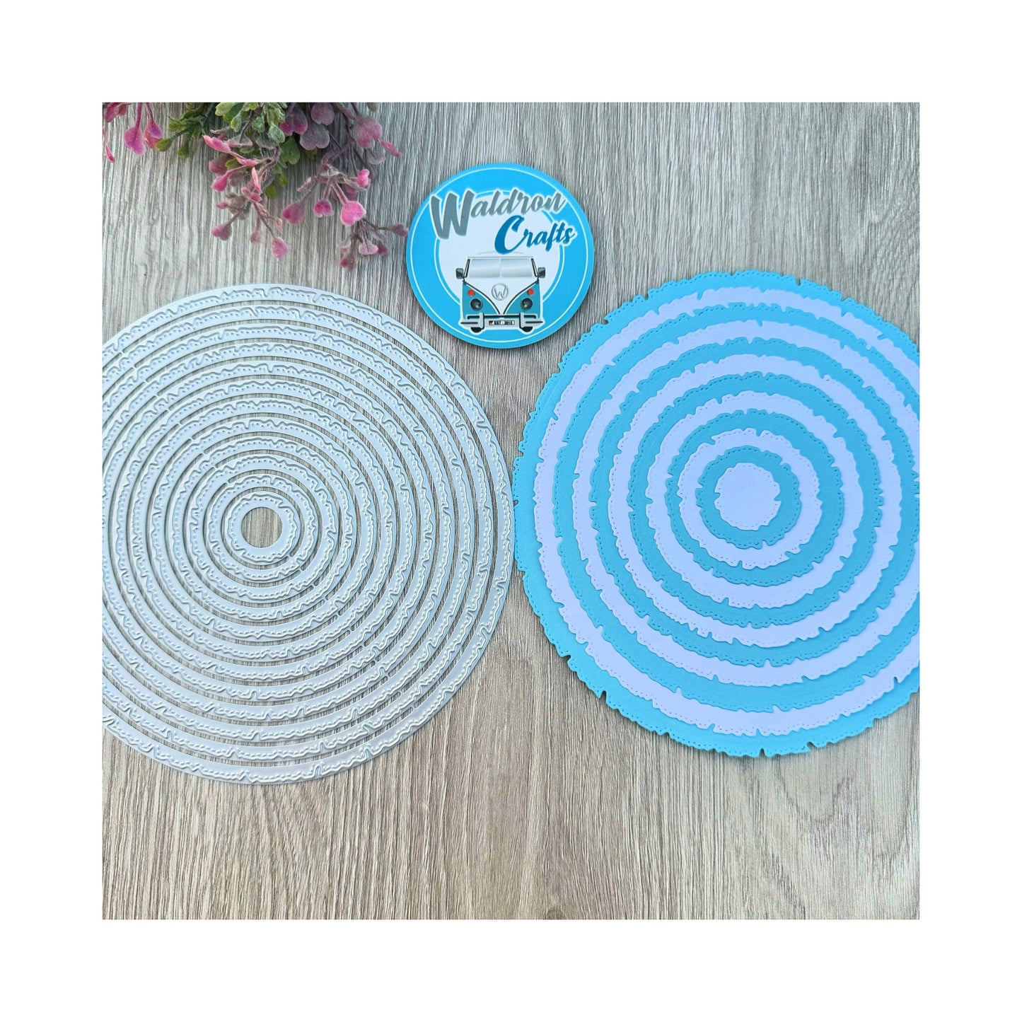 Troquel Círculos Vintage x 12