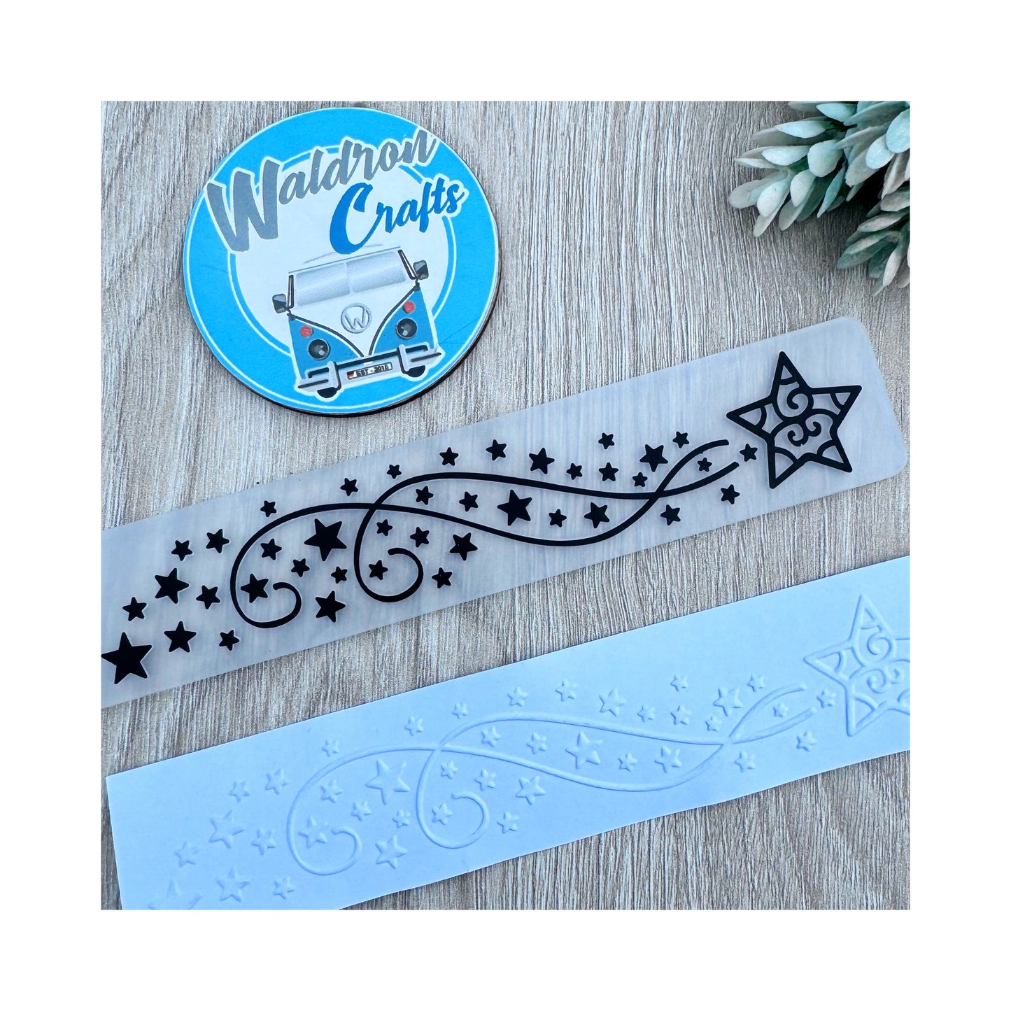 Embossing folder Cenefa de Estrellas