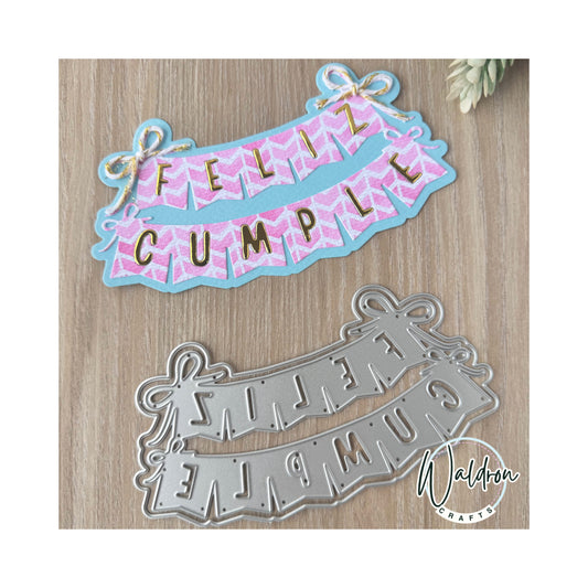 Happy die meets flag + background