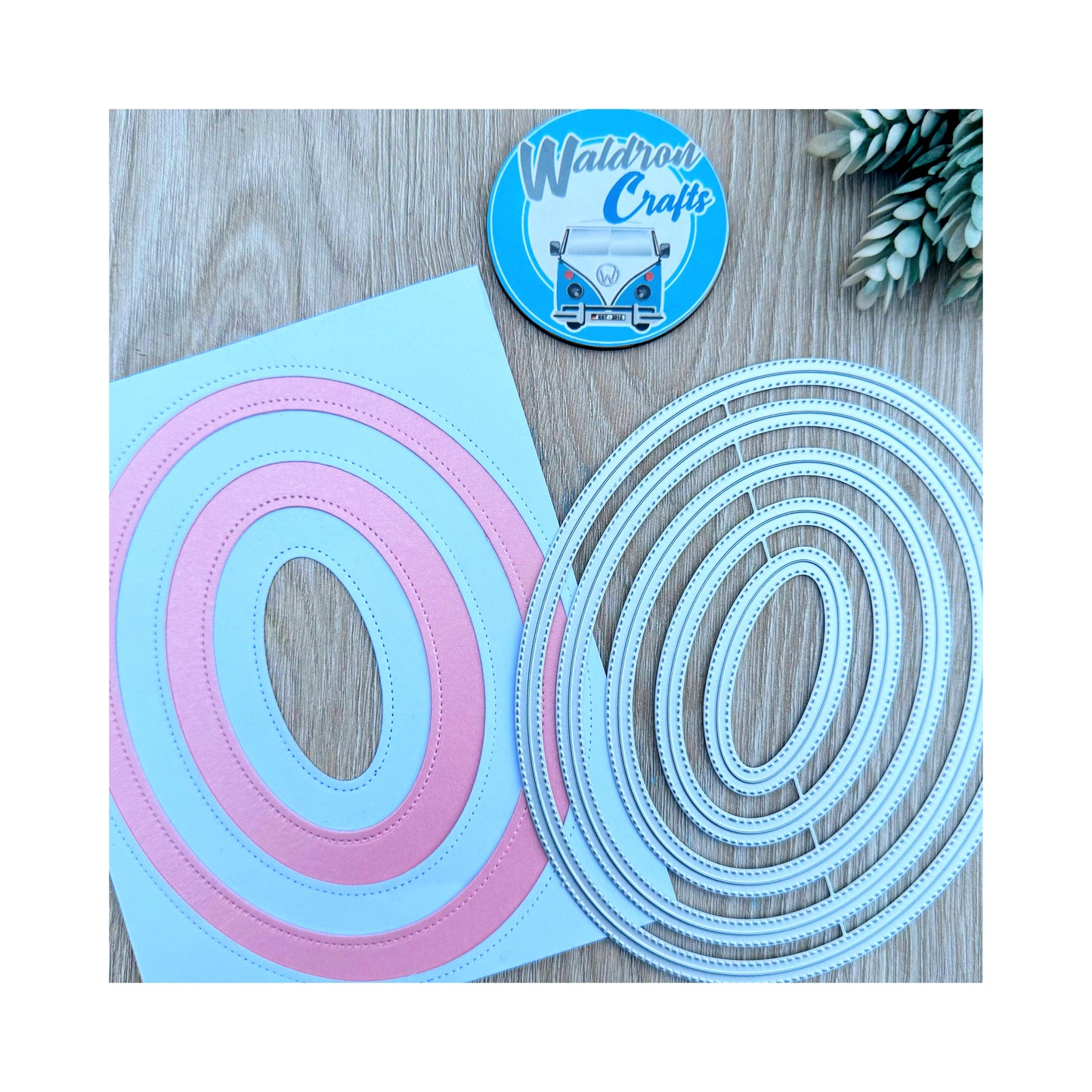 Troquel Óvalos Doble Pespunte