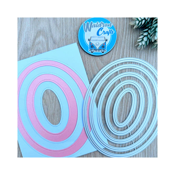 Double stitching oval die