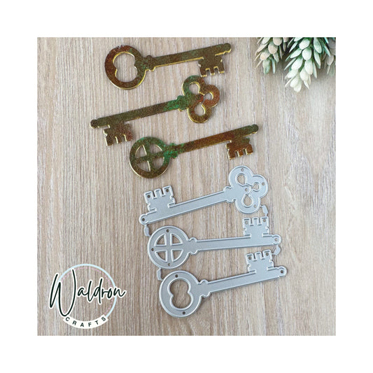 Troquel Vintage Keys X 3