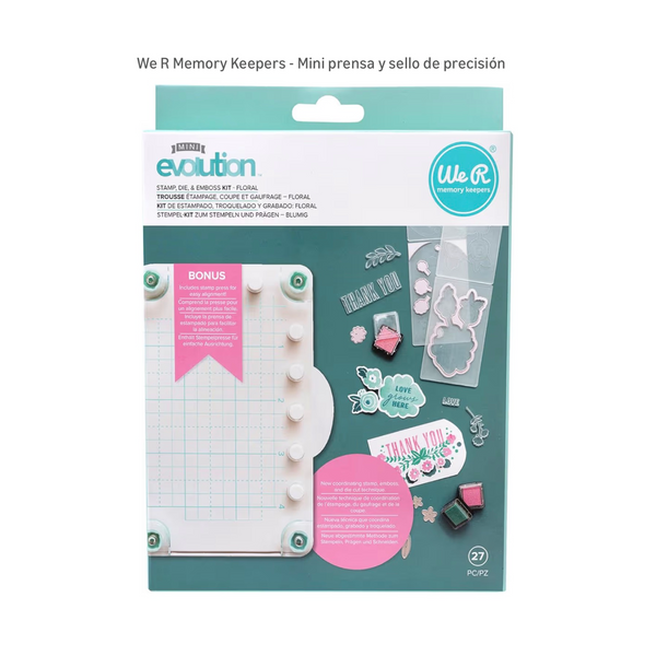 Kit 3 en 1: Estampado, Troquelado y Embossing– We R Memory Keepers