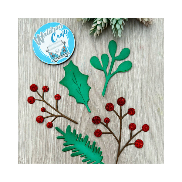 Troquel Christmas branches