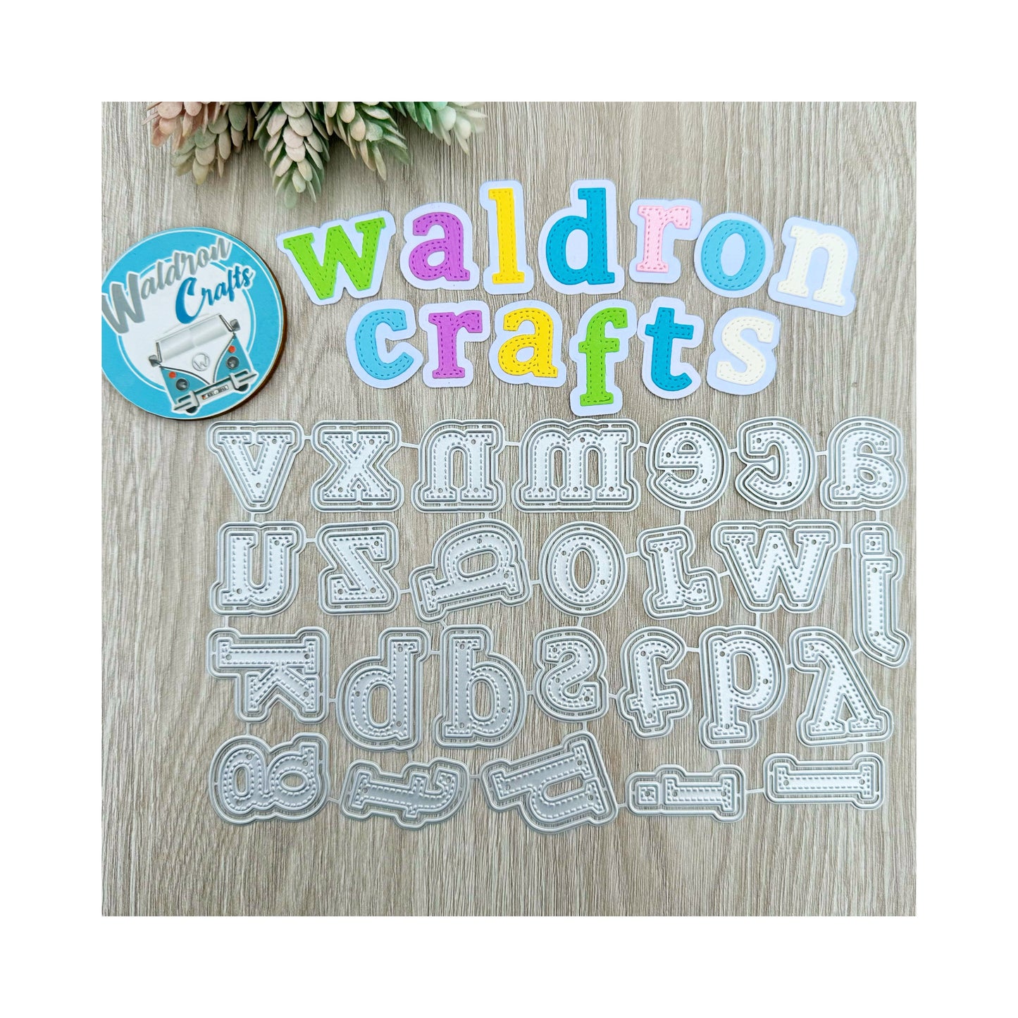 Troquel Abc Minúsculas Pespuntes