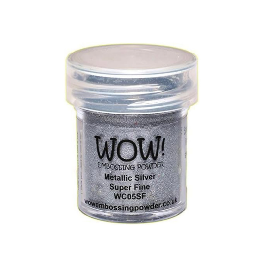 Polvos de Embossing Plateado (Metallic Silver )