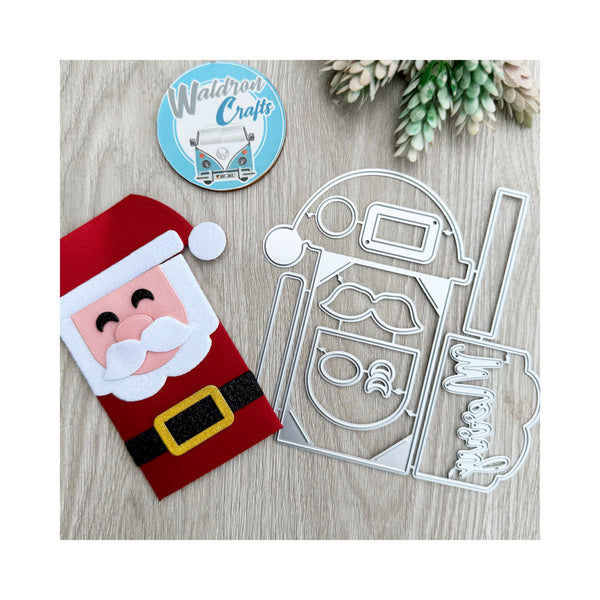 Troquel Porta Tarjeta Santa