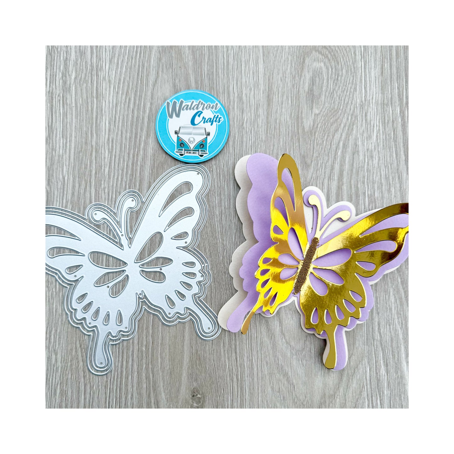 Troquel Mariposa Doble Fondo