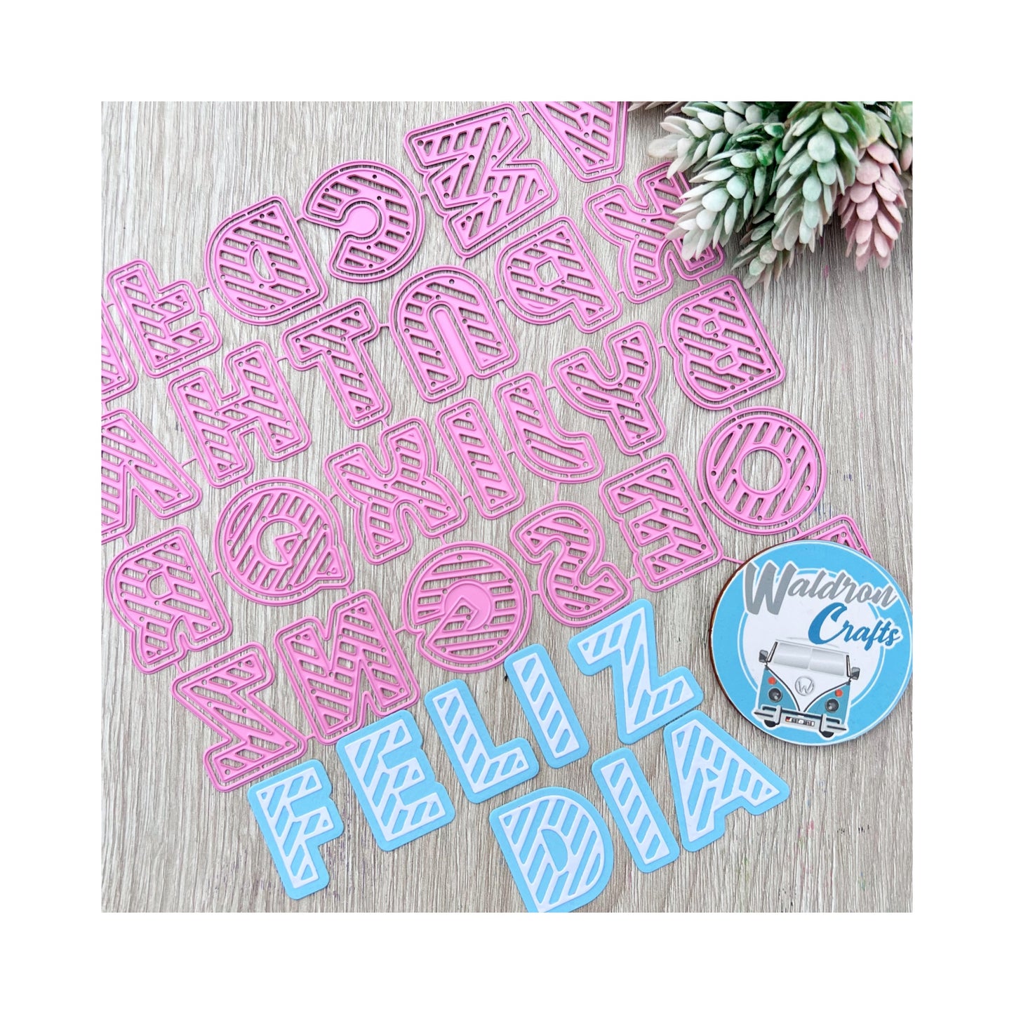 Openwork ABC Die + Background