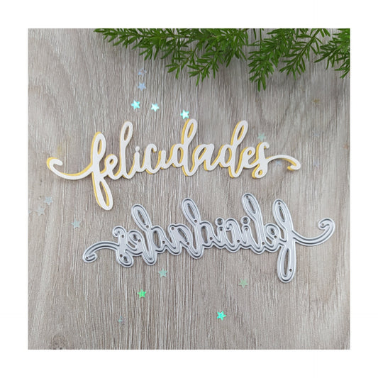 Troquel Felicidades.