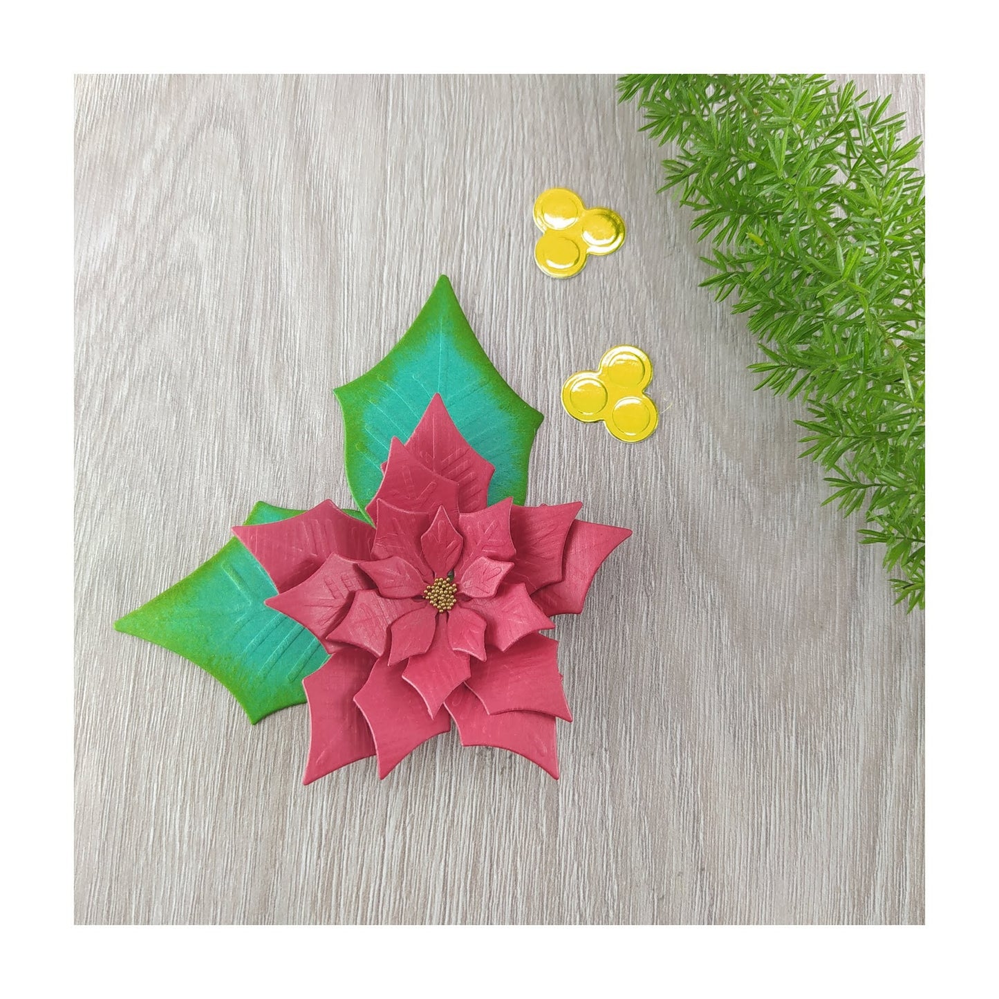 Troquel Flor Poinsettia.