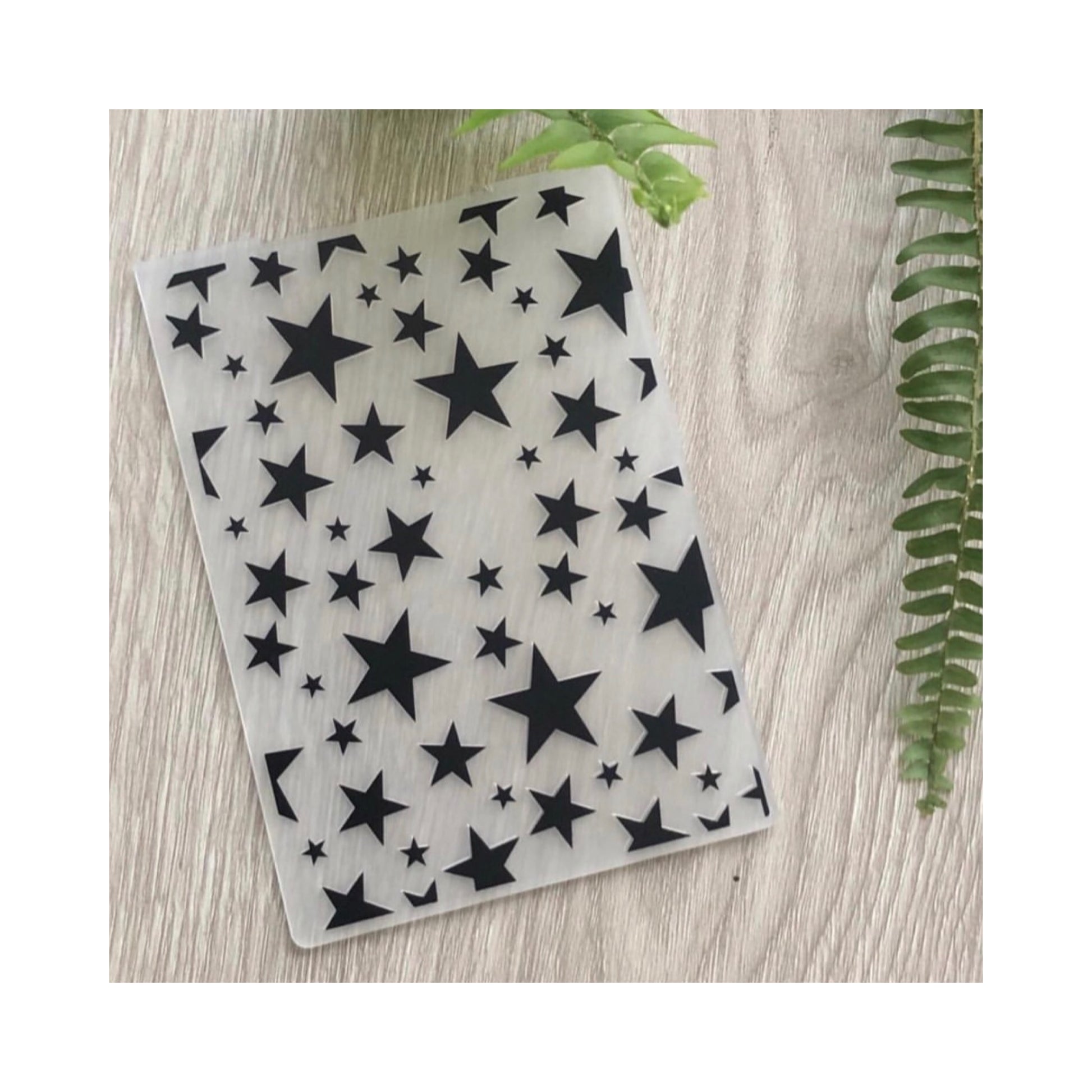 Carpeta Embossing Estrellas..