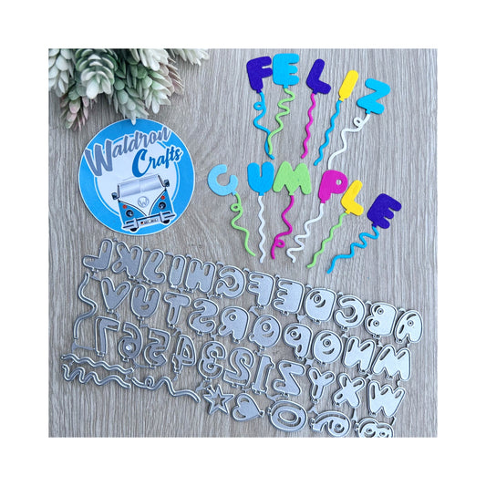 Abc Die + Numbers Balloons