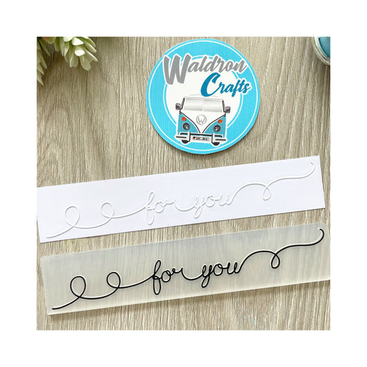 Embossing folder Border For you