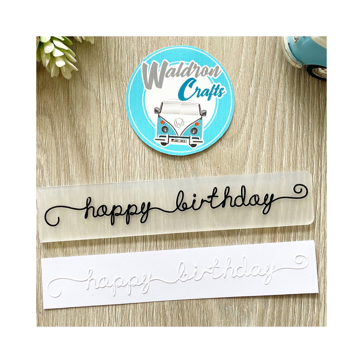 Carpeta de embossing Cenefa Happy Birthday