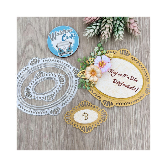 Oval Doilies Die Set x 2