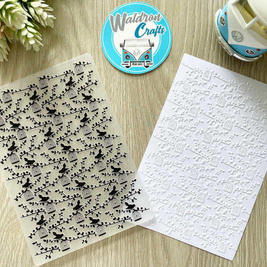 Cages embossing folder