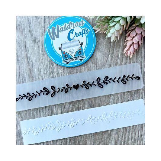 Border Embossing Folder Love